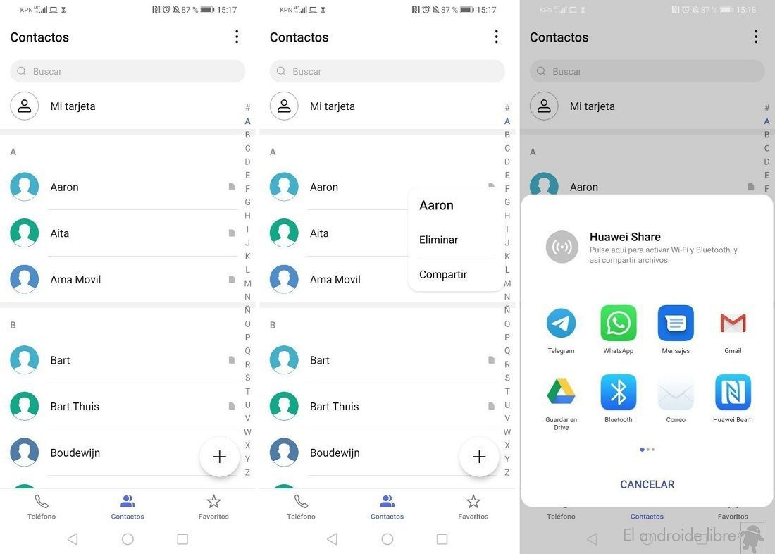 Cómo compartir un contacto en WhatsApp fácilmente