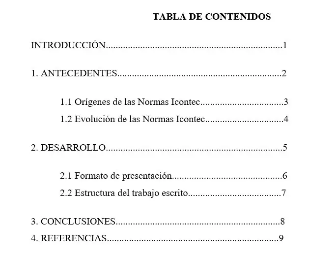 Cómo crear una plantilla en formato ICONTEC en Word 2 formato icontec 1