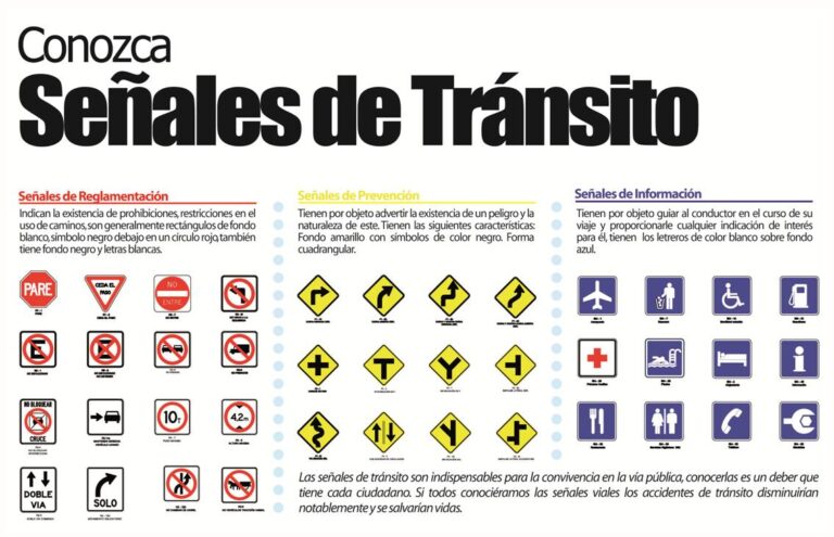 Qué significan los símbolos y señales de tránsito en Colombia 2 senales transito